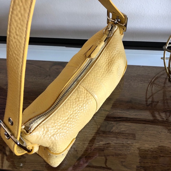 Authentic Coach Yellow Leather Satchel - Picture 5 of 8